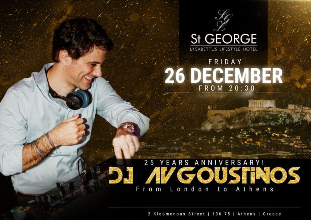From London to Athens Xmas Reunion | St. George Lycabettus Rooftop | 25 Years of DJ Avgoustinos | FR 26/12 - FROM LONDON TO ATHENS CHRISTMAS 2025 - Greek List