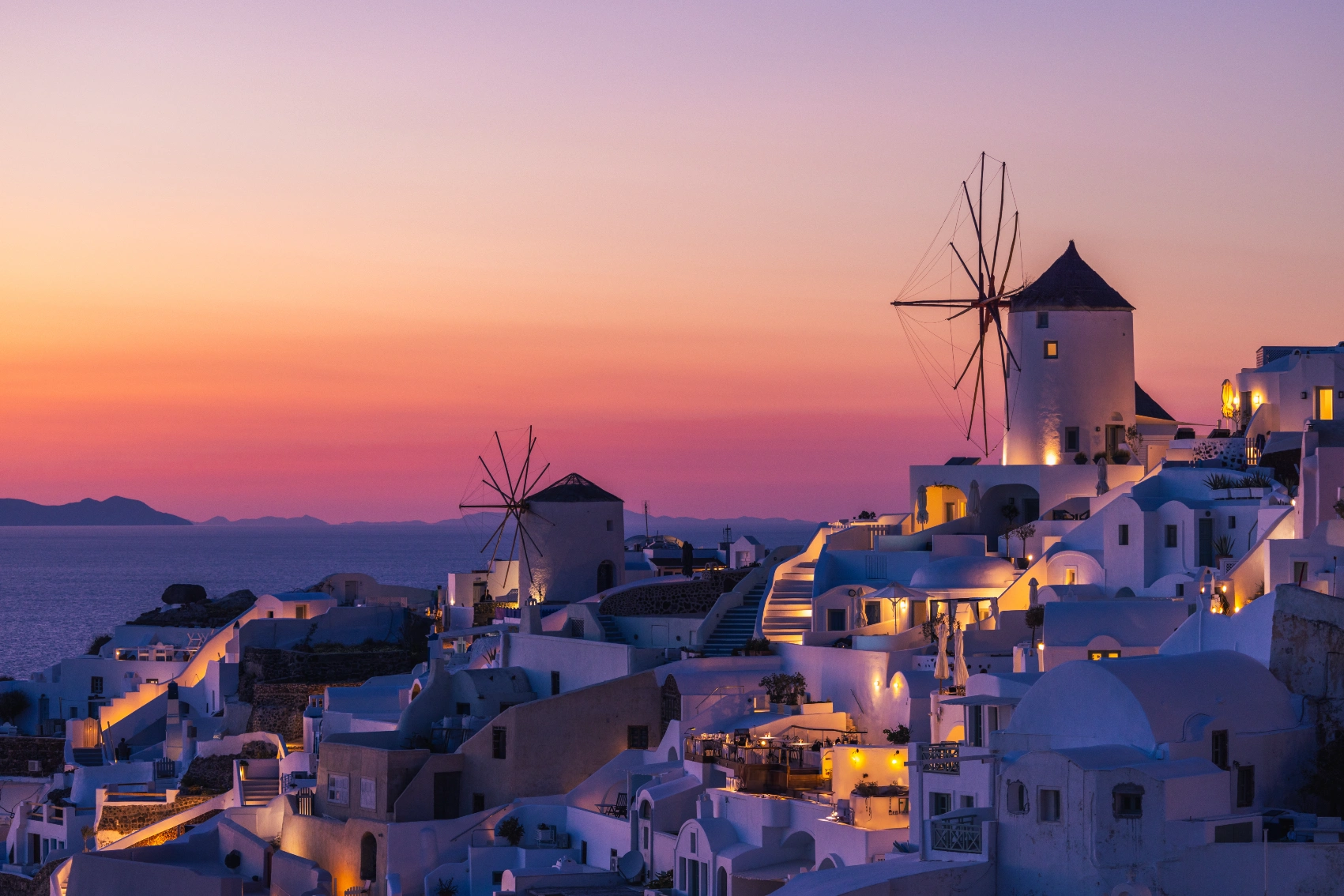 Santorini Sunset View From Oia – One Of The Most Famous Sunsets In The World