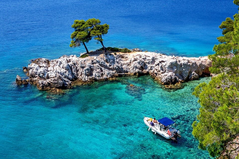Skopelos town, Aegean islands Greece