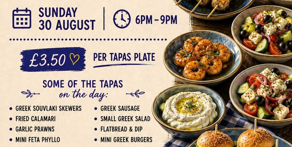 Timeline - Greek Meze Tapas Night - Greek List