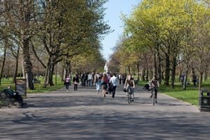 The Broad Walk in Regent's Park, home of Frieze London, the biggest week for Greek art in London this October