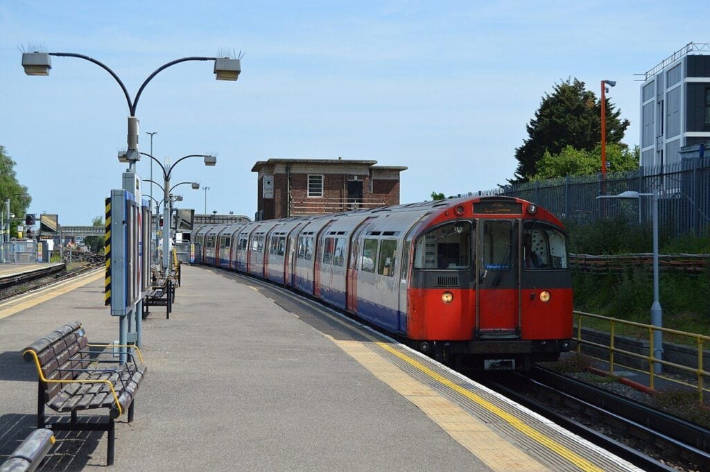 Piccadilly Line Train At Cockfosters, The Home Line For Greek Cypriots In London