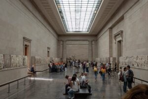 Parthenon Marbles in Room 18 of the British Museum, London
