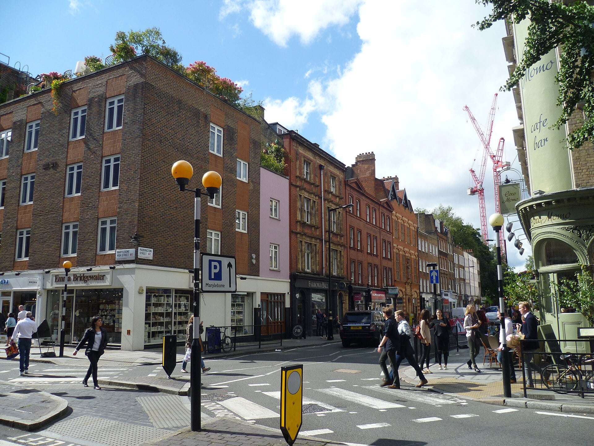 Paddington Street in Marylebone, central London