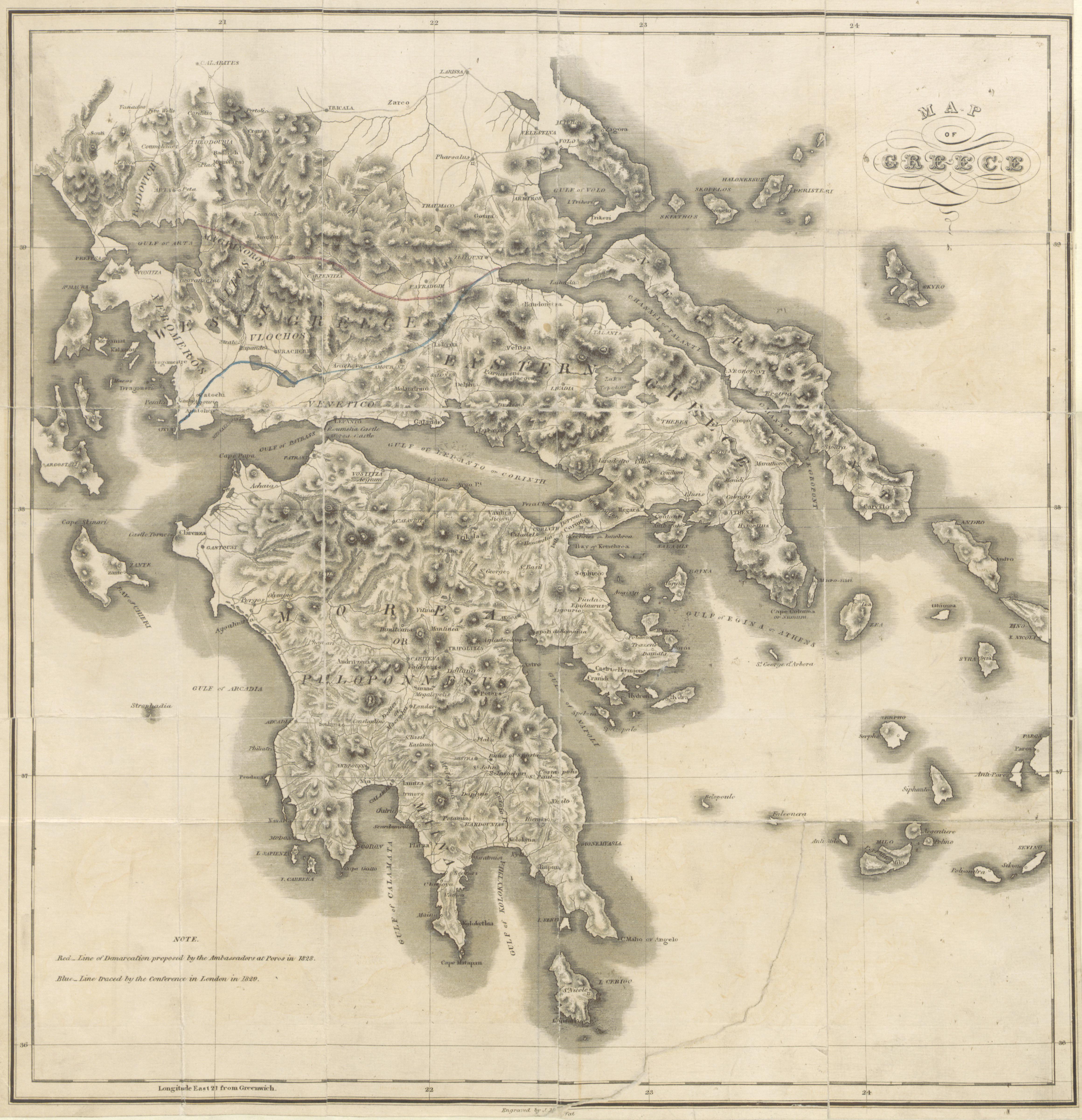 Liberty Or Death!: The Greek War Of Independence, March 25Th 1821 - Greek Map 1832 - Greek List