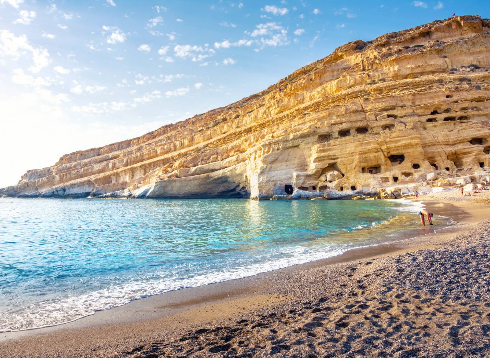 From Pink Sands To Palm Forests: A Guide To Crete’s Most Stunning Beaches - Matala - Greek List Matala