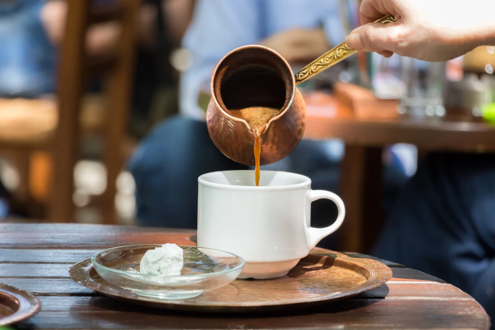 Traditional Greek Coffee Served In A Small Cup, A Cherished Athens Experience