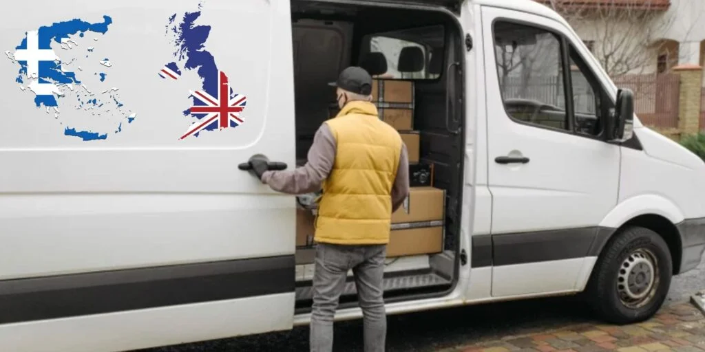 Transport From Uk To Greece With Aiantas Transport Van