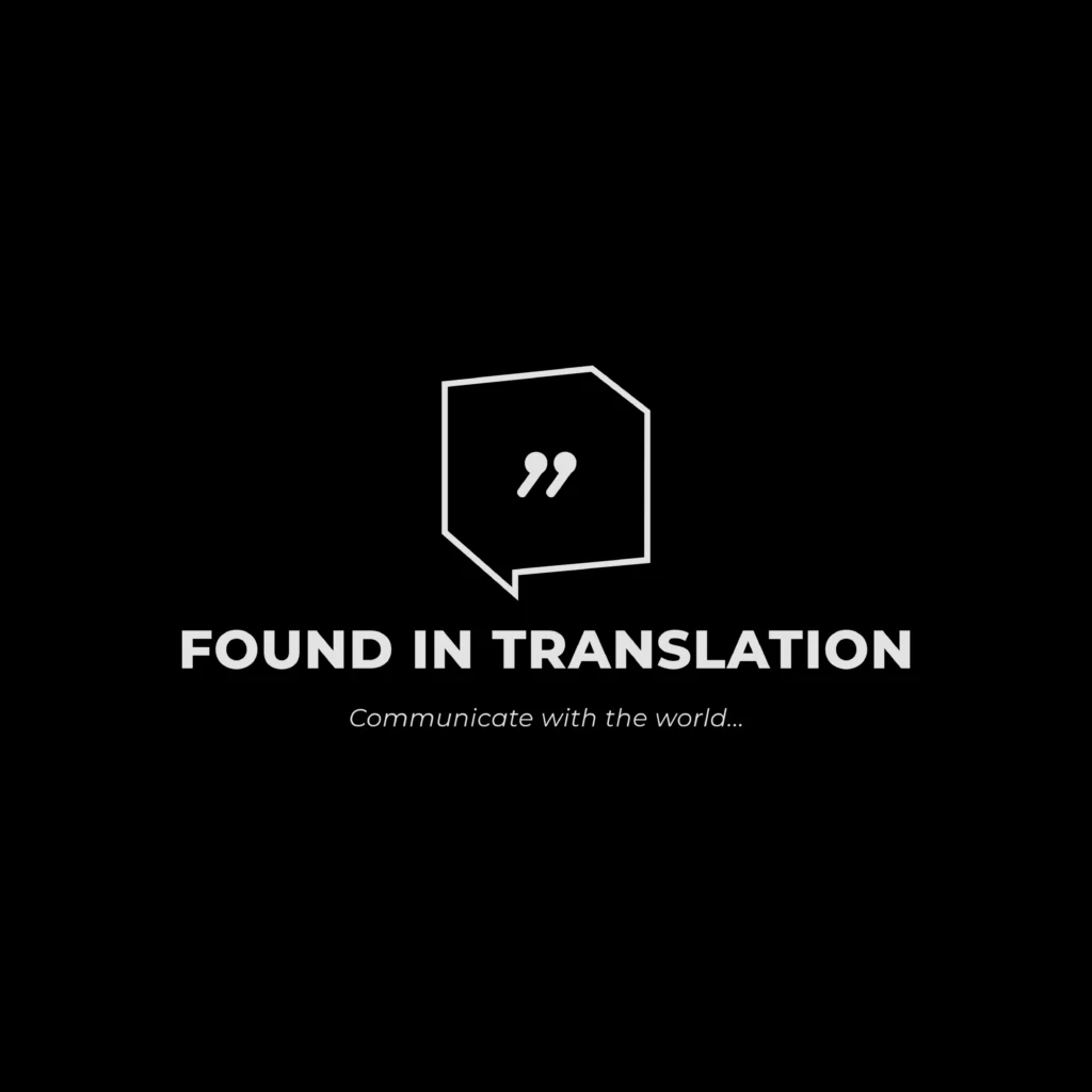 Found in Translation logo, certified Greek translation in the UK