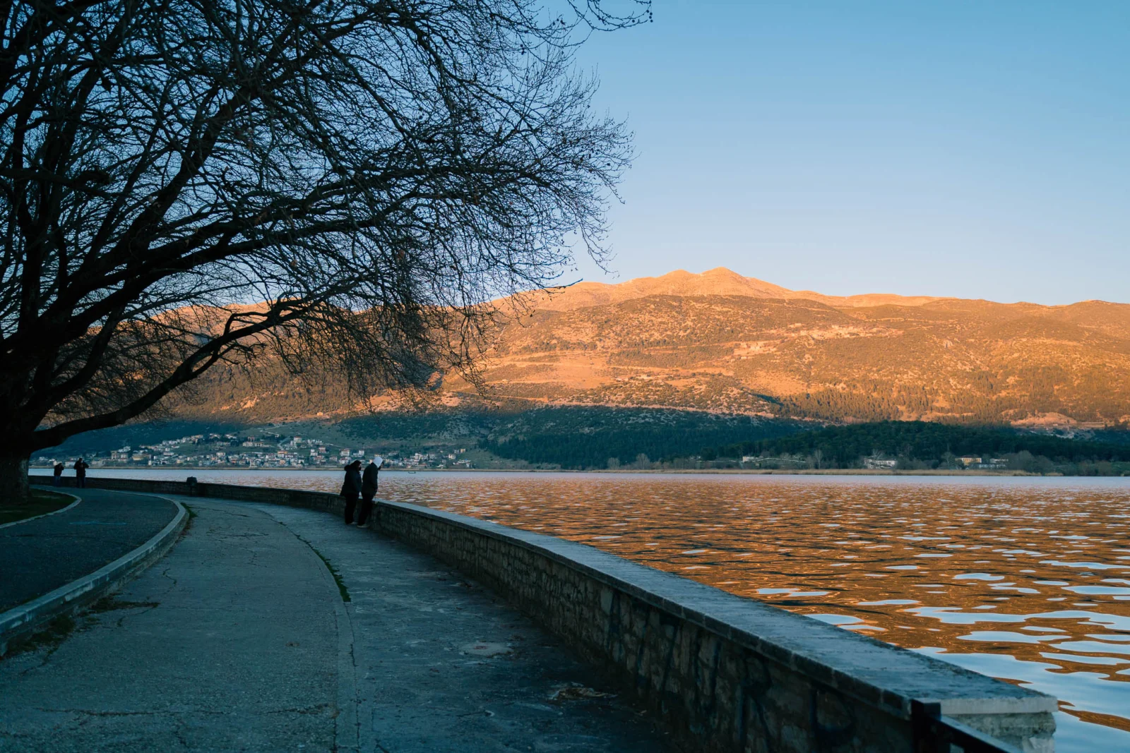 Morning Walk In Pamvotida Lake