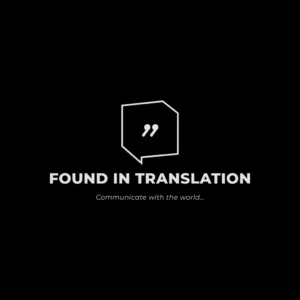 Found in Translation logo, certified Greek translation in the UK